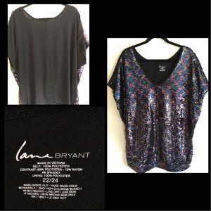 Plus Size Sequined Top
